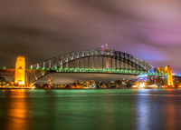 Night Lights at Sydney Bridge, Australia