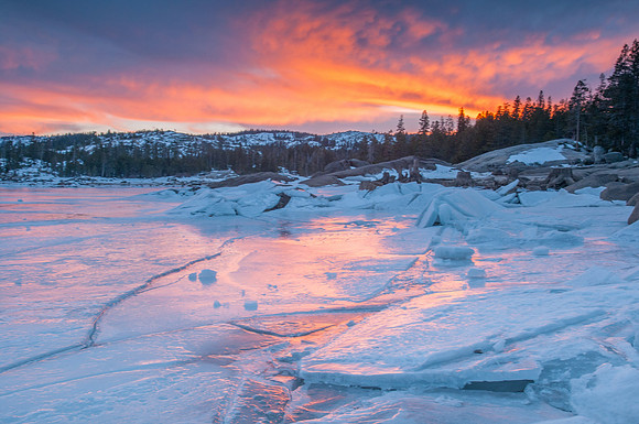 Fire and Ice, Alpine Lake, California