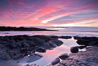 Sunrise, Punaluu Black Sand Beach, Big Island, Hawaii