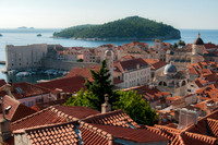 Dubrovnik from the fort walls, Croatia