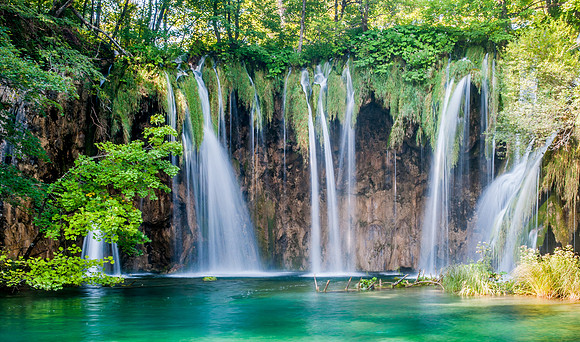 Random Waterfall within the Plitvicka Jezera lakes, Croatia