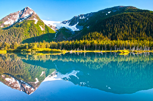 Portage Glacier Run Off, Near Anchorage, Alaska